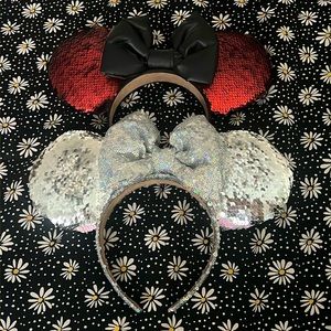 Two-Tone Sequin Disney Ear Headbands